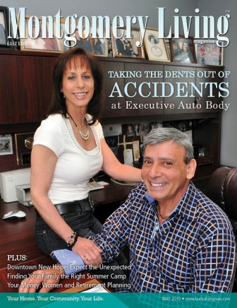 Above: President and owner of Executive Auto Body, Bill Palo, with his wife Carol.